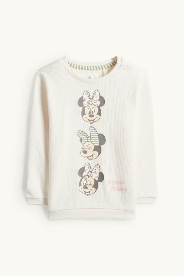 Bébés filles - Minnie Mouse - tenue pour bébé - 2 pièces - blanc crème