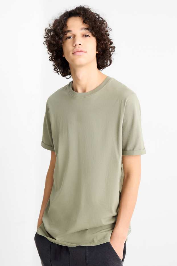 Men - T-shirt - regular fit - green