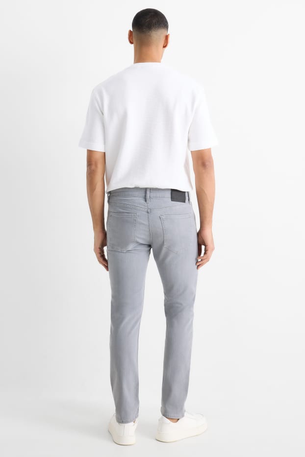 Bărbați - Slim jeans - LYCRA® - denim-gri deschis