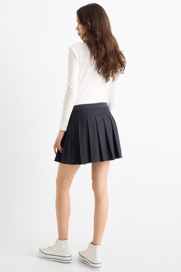 Donna - Gonna pantalone di jeans - blu scuro