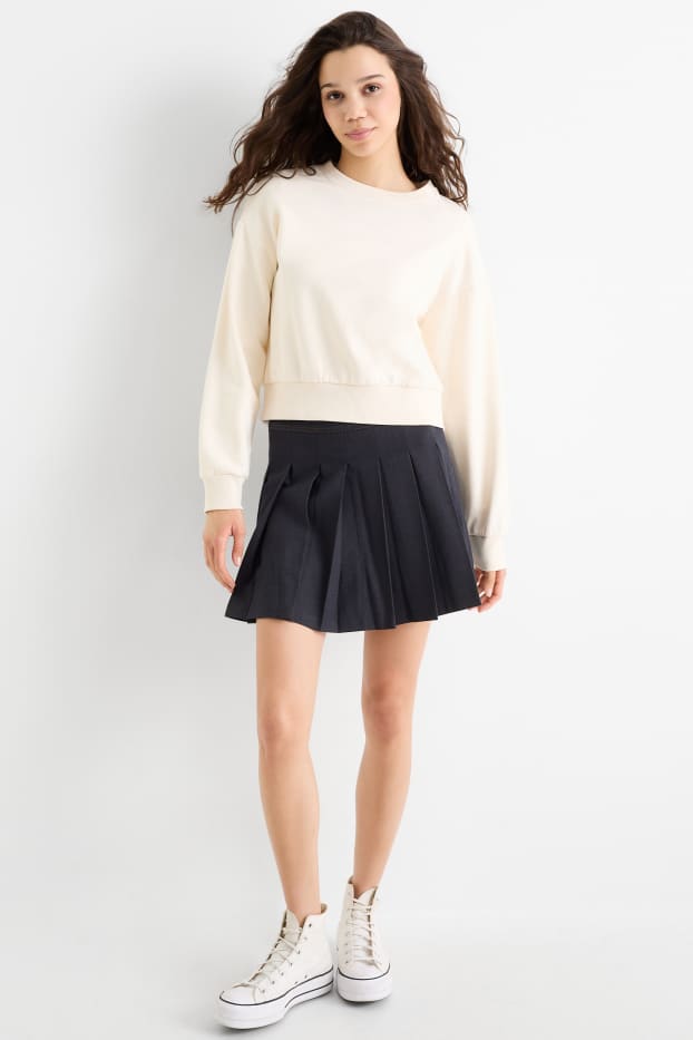 Donna - Gonna pantalone di jeans - blu scuro