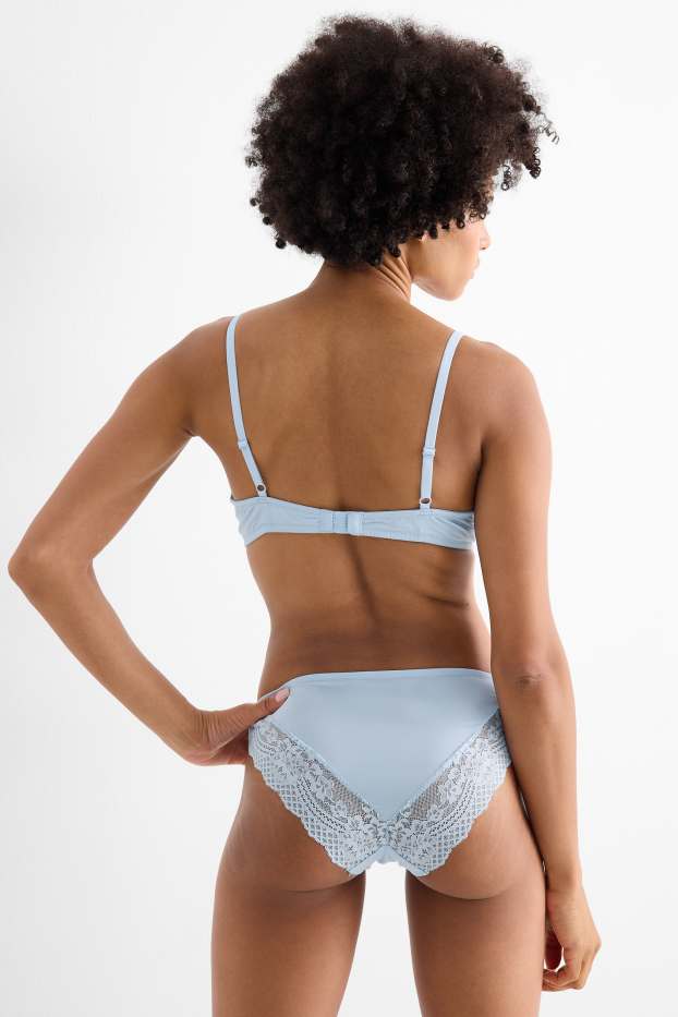 Dona - Sostenidors amb cèrcols - FULL COVERAGE - embuatats - blau clar