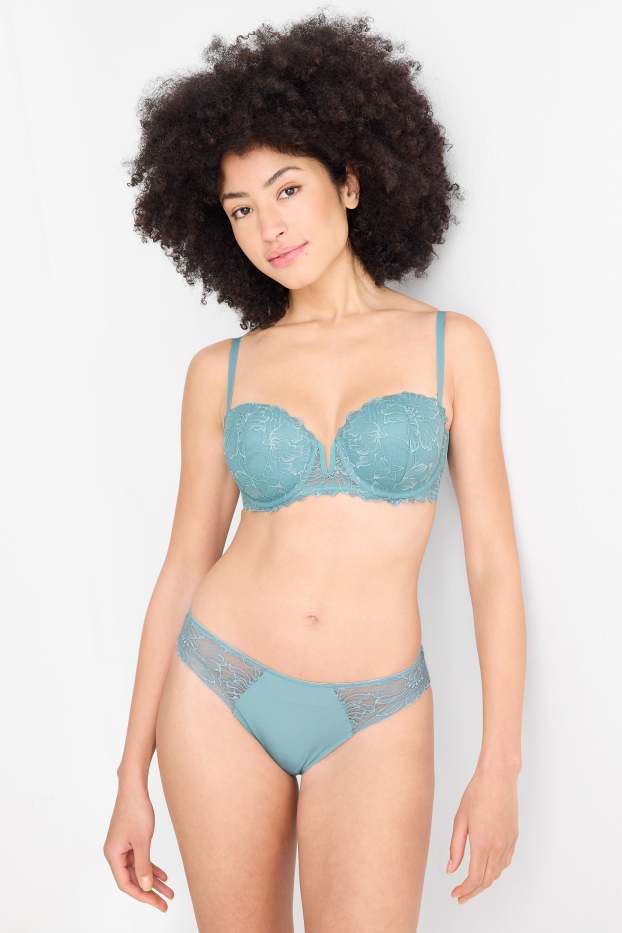 Dames - Slip - donkerturquoise