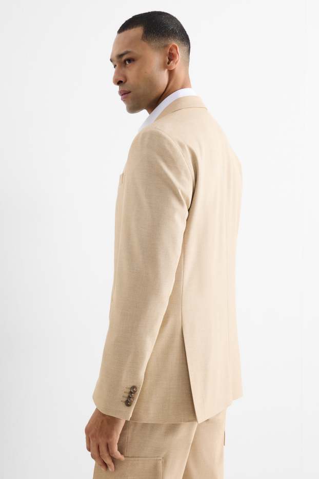 Herren - Baukasten-Sakko - Regular Fit - hellbeige