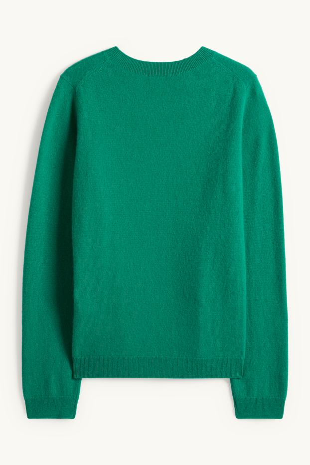 Women - Cashmere jumper - green