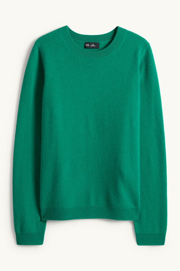 Women - Cashmere jumper - green