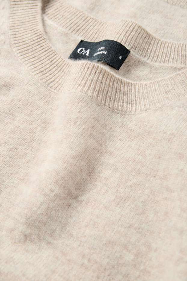 Femmes - Pull en cachemire - beige clair