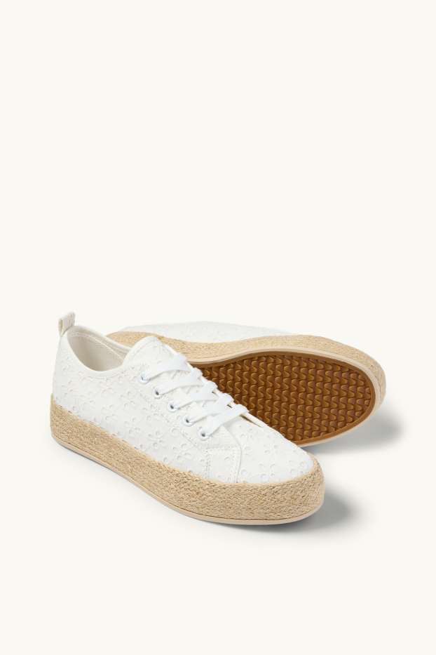 Dames - Sneakers - wit / beige