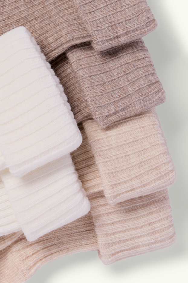 Unisex - Multipack 3er - Erstlings-Socken - gerippt - weiss