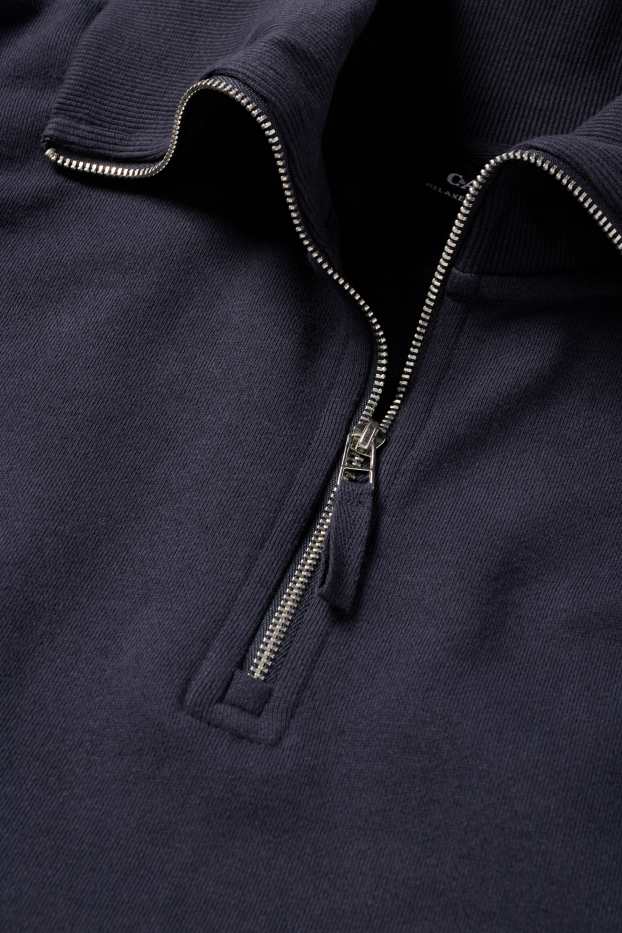 Pánské - Mikina - tmavomodrá