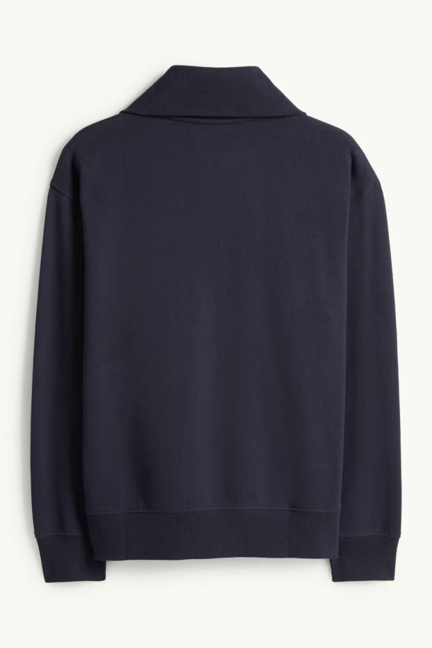 Pánské - Mikina - tmavomodrá