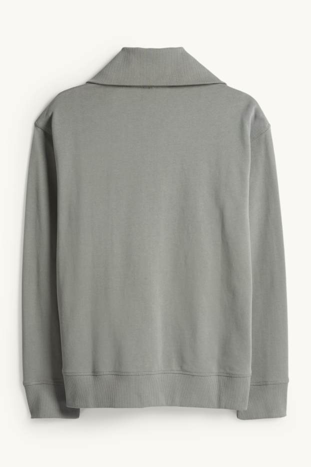 Bărbați - Bluză de molton - gri