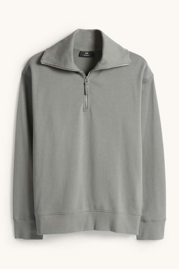 Bărbați - Bluză de molton - gri