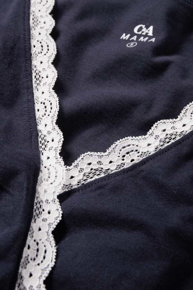 Women - Nursing nightdress - dark blue