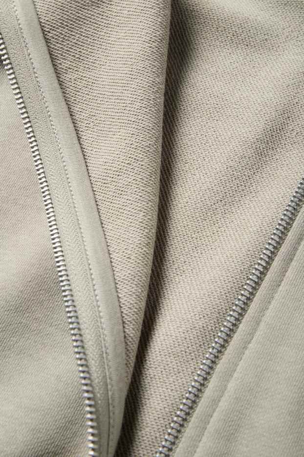 Men - Zip-through hoodie - light green