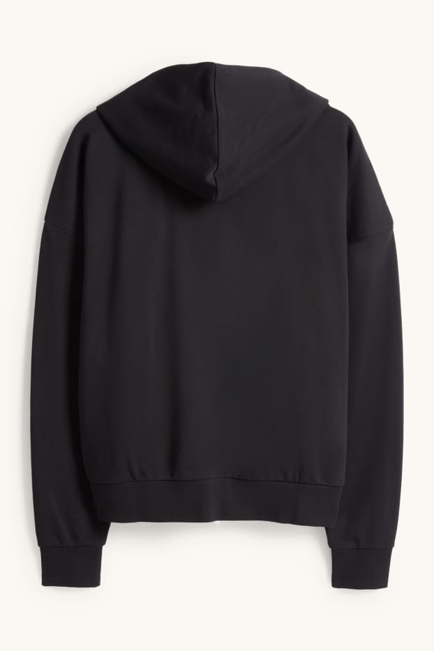 Men - Zip-through hoodie - black