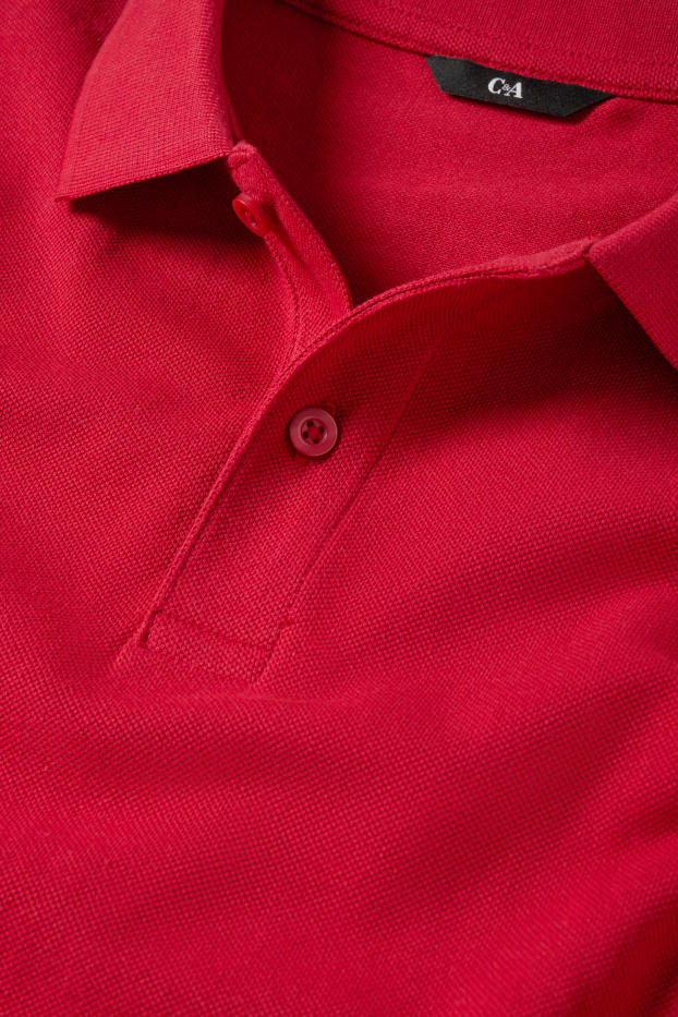 Herren - Poloshirt - Regular Fit - rot