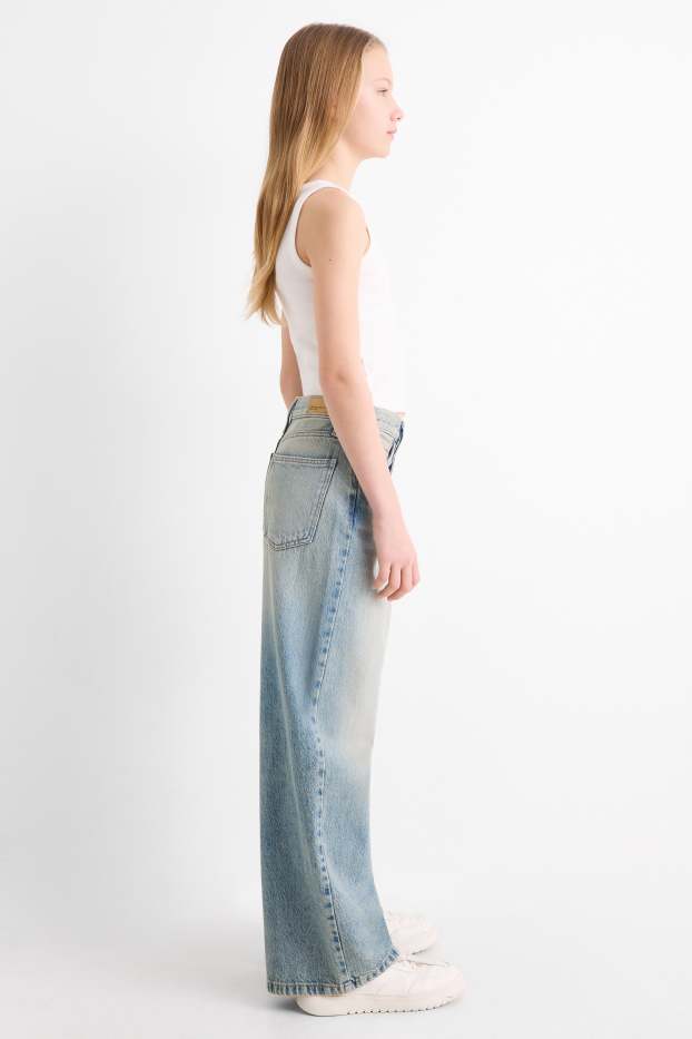 Bambine - Baggy jeans - jeans azzurro