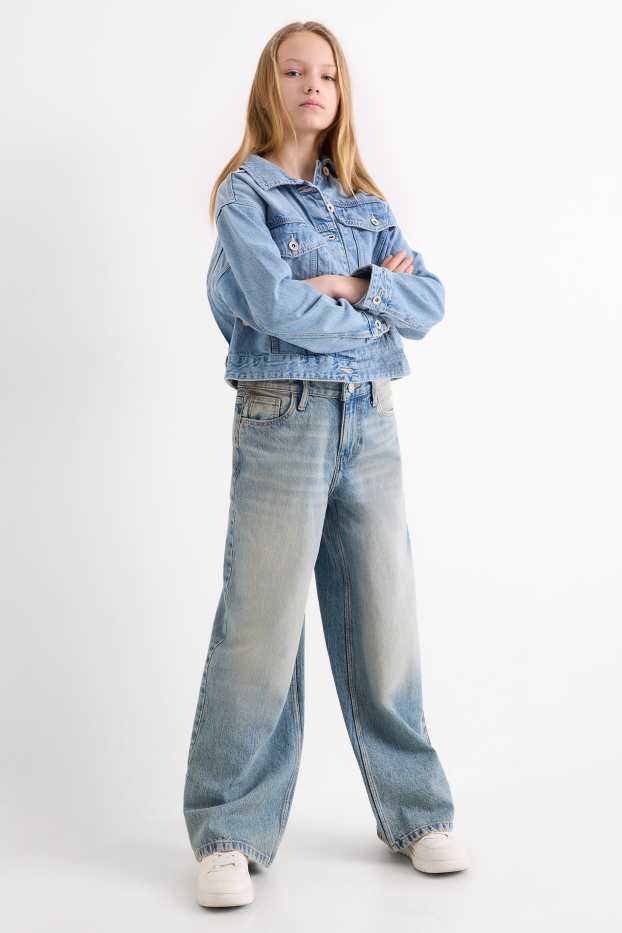 Bambine - Baggy jeans - jeans azzurro