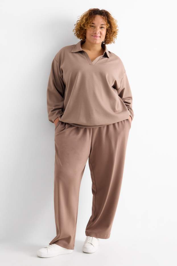 Damen - Jogginghose - braun