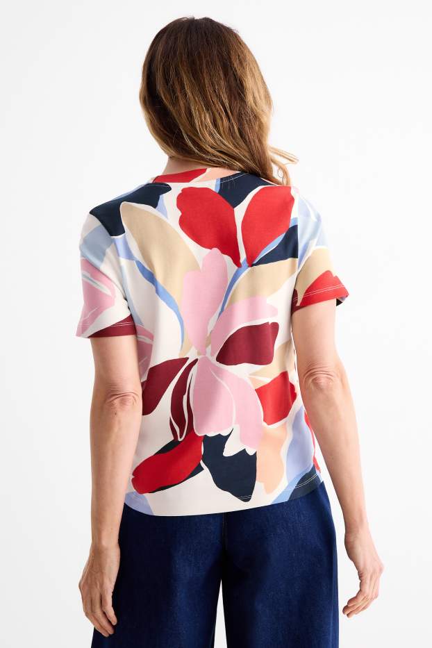 Femei - Tricou - relaxed fit - cu model - multicolor