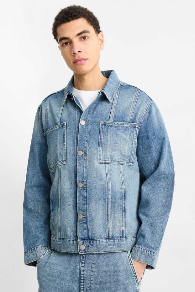 Uomo - Giacca di jeans - jeans blu