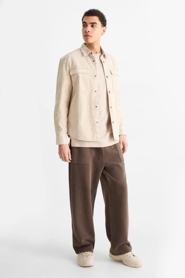 Hommes - Bas de jogging - marron foncé