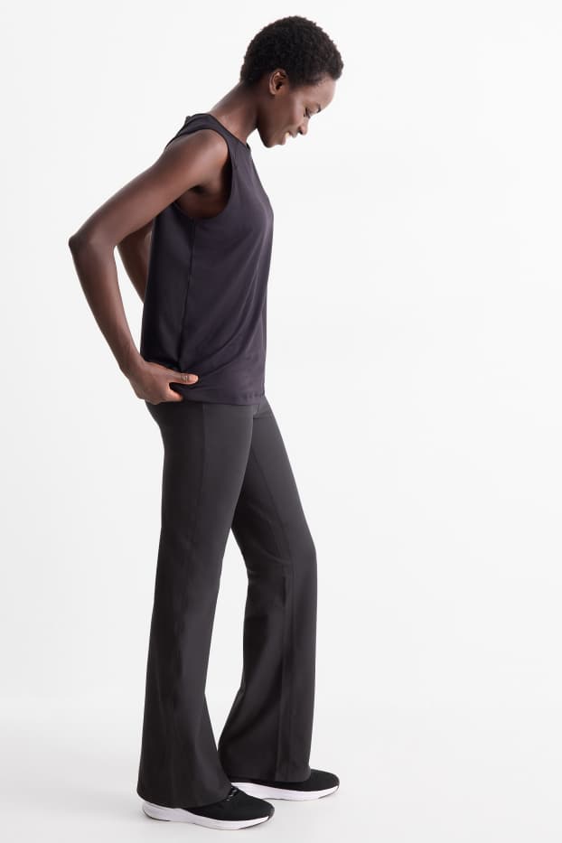 Femmes - Pantalon de sport - 4 Way Stretch - protection UV - noir