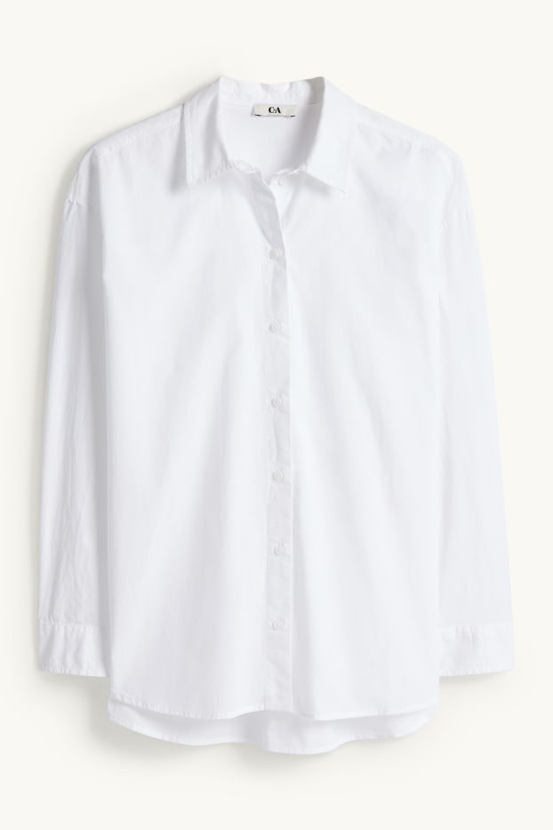 Damen - Hemdbluse - weiss