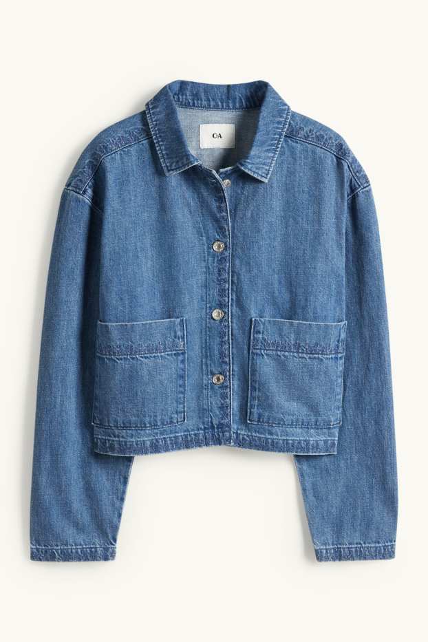 Dámské - Džínová bunda - džíny - modré