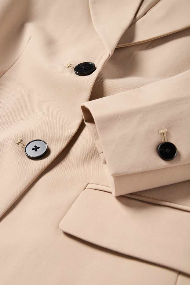 Femei - Blazer office - cambrat - bej