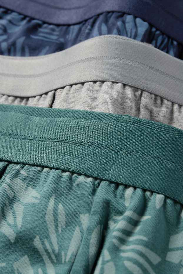 Herren - Multipack 3er - Trunks - grün / dunkelblau