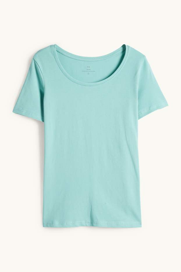 Damen - T-Shirt - Slim Fit - hellgrün