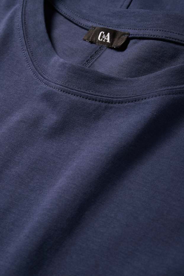 Damen - Langarmshirt - Relaxed Fit - dunkelblau