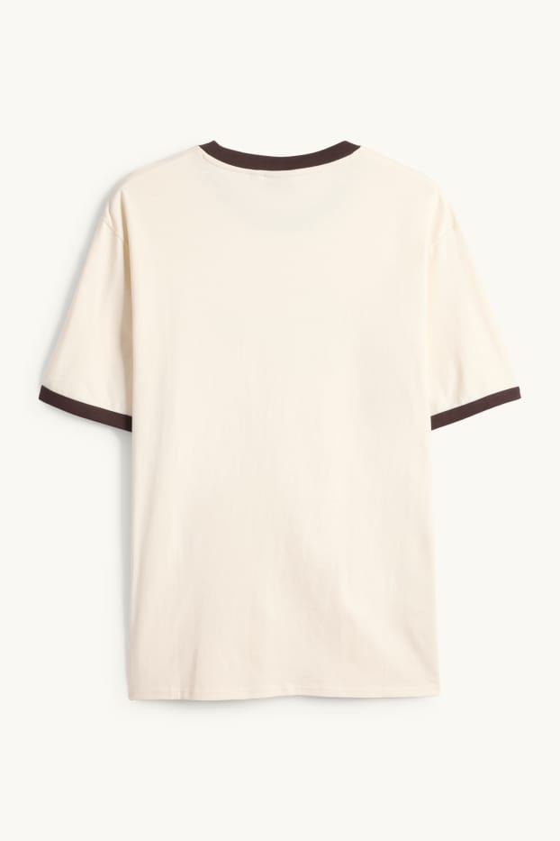 Home - Samarreta de màniga curta - relaxed fit - beix clar