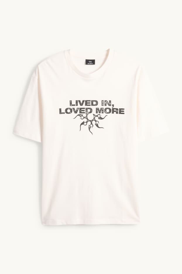 Home - Samarreta de màniga curta - relaxed fit - blanc trencat