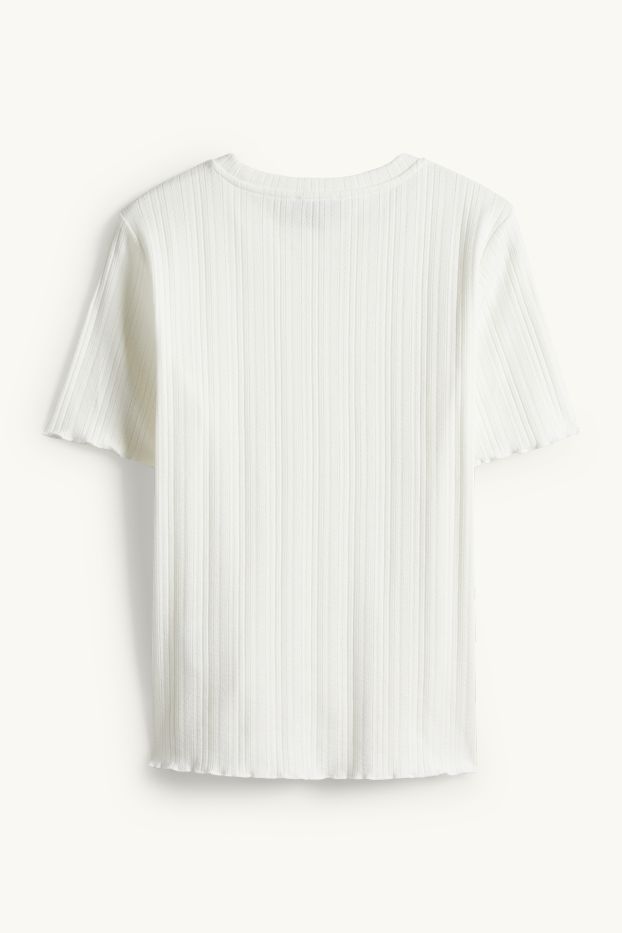 Femmes - T-shirt - regular fit - blanc