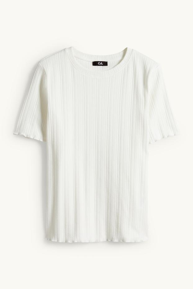 Femmes - T-shirt - regular fit - blanc