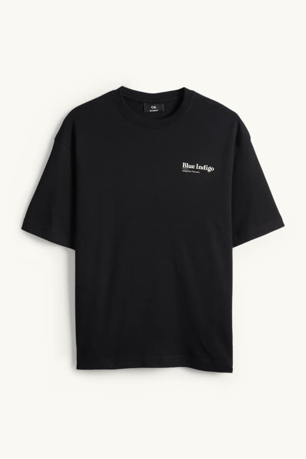 Home - Samarreta de màniga curta - oversized - negre