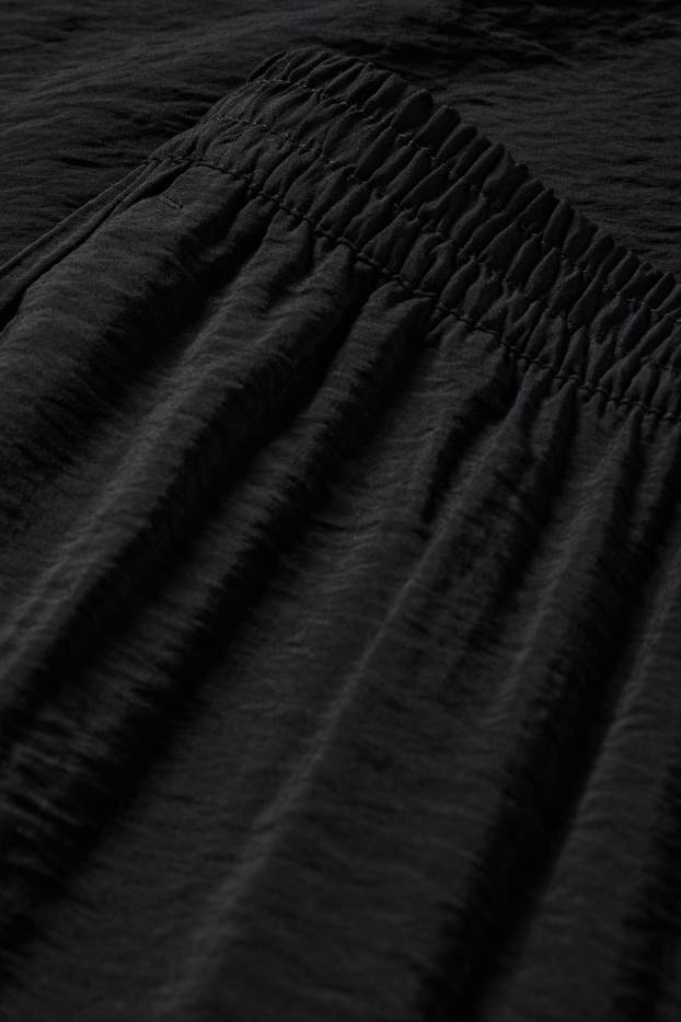 Femmes - Pantalon de bureau - high waist - wide leg - noir