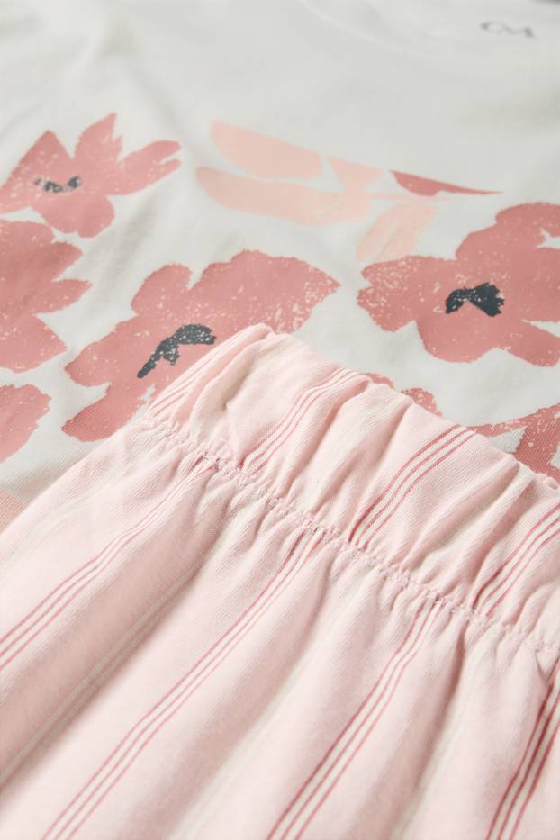 Dona - Pijama - blanc/rosa