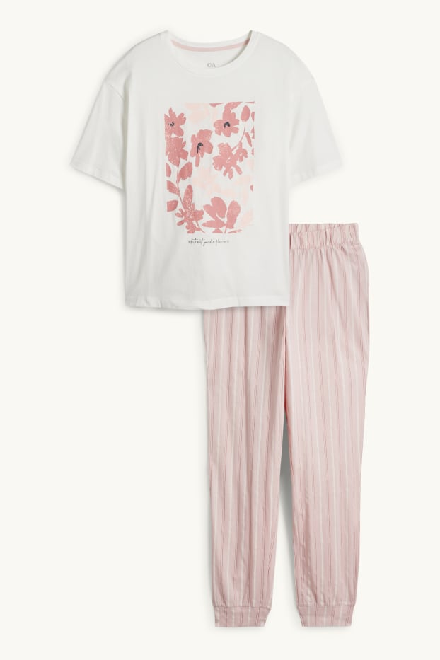 Dona - Pijama - blanc/rosa