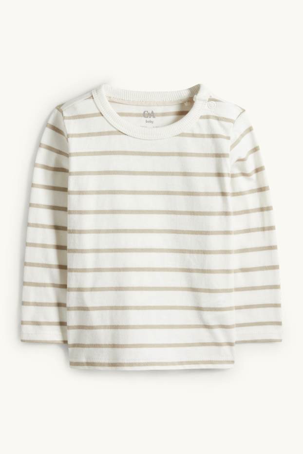 Bébés garçons - Tenue bébé - 3 pièces - vert / blanc crème