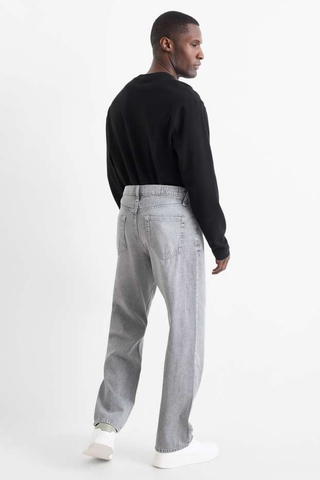 Hommes - Relaxed jean - jean gris clair