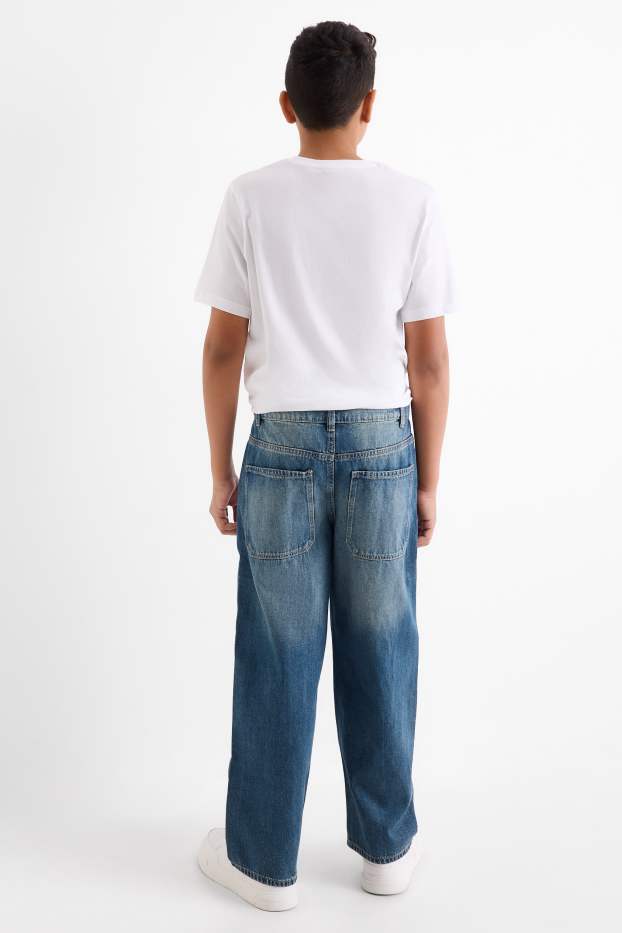 Niños - Baggy jeans - vaqueros - azul grisáceo