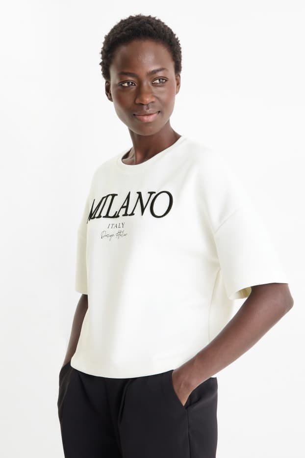 Damen - Sweatshirt - weiss