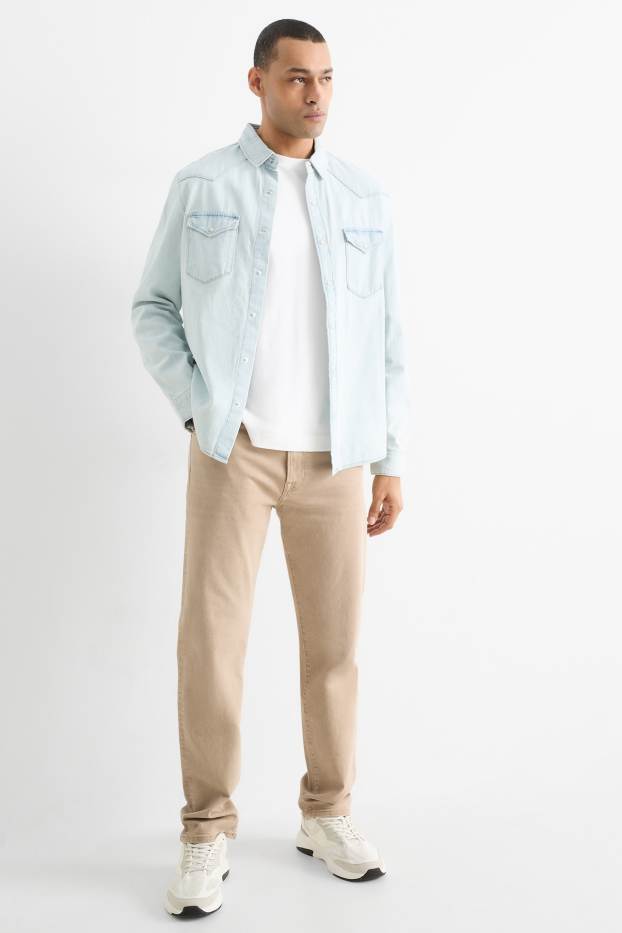 Hommes - Regular jean - beige clair