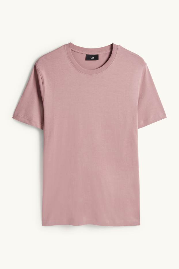 Hommes - T-shirt - regular fit - violet clair