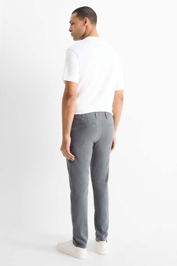 Herren - Chino - Slim Fit - grau