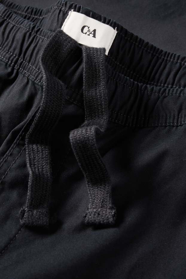 Heren - Chino - tapered fit - zwart